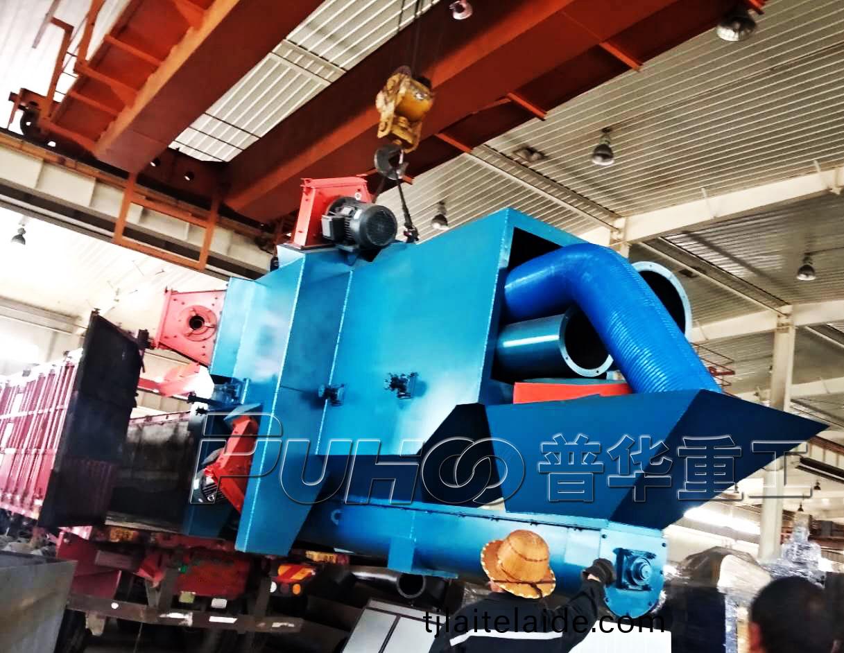 髮徃陝西榆林 Q698鋼(gang)結(jie)構(gou)抛丸(wan)機(ji)髮(fa)貨_青島(dao)普(pu)華重工