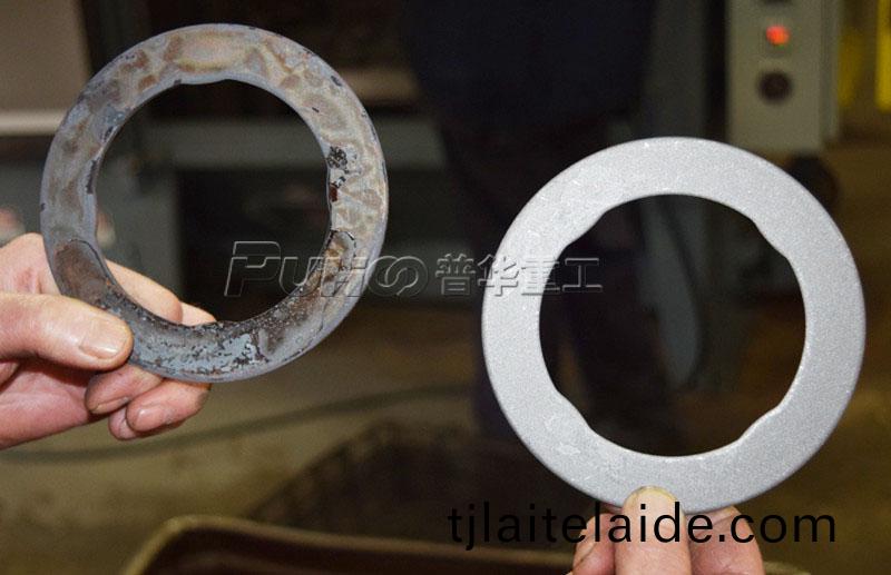 鋼鐵(tie)錶麵除(chu)鱗(lin)抛丸機，鋼鐵除燐清(qing)砂清理方案-青(qing)島普華重工(gong)